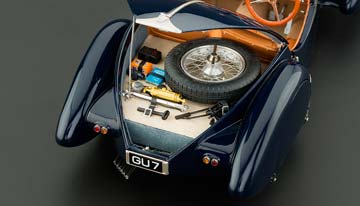 BUGATTI 57 SC CORSICA ROADSTER 1938 BLUE — фото 4