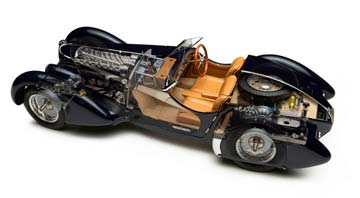 BUGATTI 57 SC CORSICA ROADSTER 1938 BLUE — фото 11