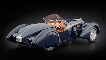BUGATTI 57 SC CORSICA ROADSTER 1938 BLUE — фото 2