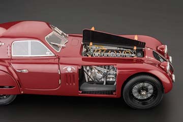 ALFA ROMEO 8C 2900 B SPECIALE TOURING COUPE 1938 DARK RED — фото 14