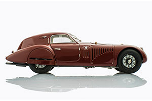 ALFA ROMEO 8C 2900 B SPECIALE TOURING COUPE 1938 DARK RED — фото 4