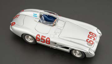 MERCEDES 300 SLR SET WITH MOTOR AND FIGURINE #658 MILLE MIGLIA 1955 FANGIO SPECIAL EDITION TECHNO CLASSICA 2016 LIMITED EDITION 150 PCS. — фото 18