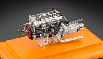 ASTON MARTIN DB4 GT ENGINE WITH SHOWCASE 1961