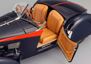 BUGATTI 57 SC CORSICA ROADSTER REDSTRIPES EDITION 1938 BLUE LIMITED EDITION 300 PCS. — фото 17