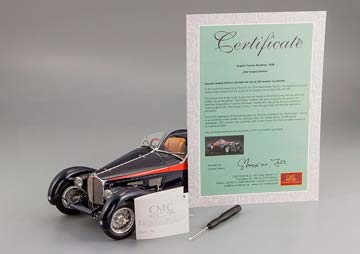 BUGATTI 57 SC CORSICA ROADSTER REDSTRIPES EDITION 1938 BLUE LIMITED EDITION 300 PCS. — фото 18