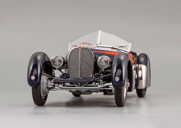 BUGATTI 57 SC CORSICA ROADSTER REDSTRIPES EDITION 1938 BLUE LIMITED EDITION 300 PCS. — фото 11