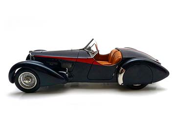 BUGATTI 57 SC CORSICA ROADSTER REDSTRIPES EDITION 1938 BLUE LIMITED EDITION 300 PCS. — фото 2