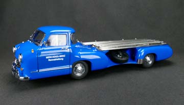 MERCEDES RACING CAR TRANSPORTER THE BLUE WONDER 1955 BLUE — фото 5