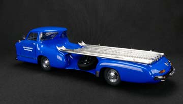 MERCEDES RACING CAR TRANSPORTER THE BLUE WONDER 1955 BLUE — фото 6