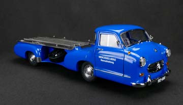 MERCEDES RACING CAR TRANSPORTER THE BLUE WONDER 1955 BLUE — фото 7