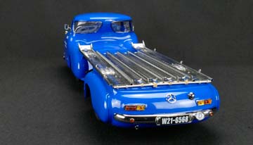 MERCEDES RACING CAR TRANSPORTER THE BLUE WONDER 1955 BLUE — фото 10