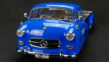 MERCEDES RACING CAR TRANSPORTER THE BLUE WONDER 1955 BLUE — фото 11