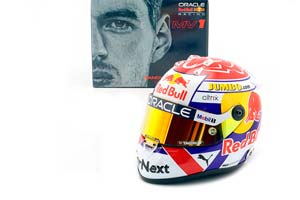 HELMET MAX VERSTAPPEN RED BULL #1 WINNER ZANDVOORT FORMULA 1 WORLD CHAMPION 2022 / ШЛЕМ МАКСА ФЕРСТАППЕНА (ЧЕМПИОН МИРА 2022 ФОРМУЛА 1) РАЗМЕР 17 СМ — фото 5