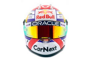 HELMET MAX VERSTAPPEN RED BULL #1 WINNER ZANDVOORT FORMULA 1 WORLD CHAMPION 2022 / ШЛЕМ МАКСА ФЕРСТАППЕНА (ЧЕМПИОН МИРА 2022 ФОРМУЛА 1) РАЗМЕР 17 СМ — фото 2