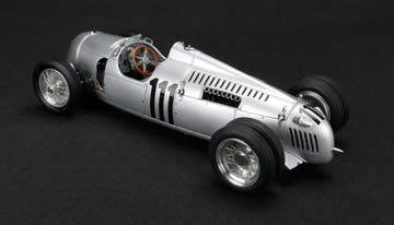AUTO UNION TYPE C HILL CLIMB VERSION #111 SCHAU INS LAND 1937 SILVER LIMITED EDITION 1500 PCS. — фото 5