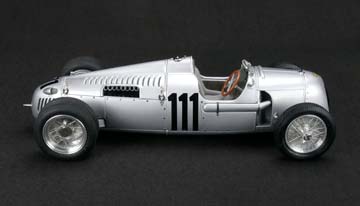 AUTO UNION TYPE C HILL CLIMB VERSION #111 SCHAU INS LAND 1937 SILVER LIMITED EDITION 1500 PCS. — фото 6