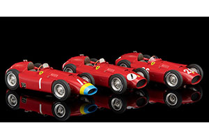 FERRARI LUCKY SET 2018 FANGIO: FERRARI D50 LONG NOSE GP GERMANY #1 FANGIO + FERRARI D50 SHORT NOSE GP ENGLAND #1 FANGIO + FERRARI D50 SHORT NOSE GP ITALY #26 COLLINS/FANGIO + SHOWCASE + FANGIO FIGURINE LIMITED EDITION 200 PCS. — фото 8