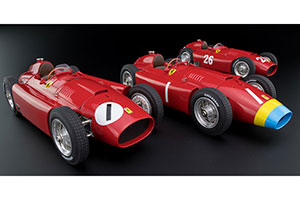 FERRARI LUCKY SET 2018 FANGIO: FERRARI D50 LONG NOSE GP GERMANY #1 FANGIO + FERRARI D50 SHORT NOSE GP ENGLAND #1 FANGIO + FERRARI D50 SHORT NOSE GP ITALY #26 COLLINS/FANGIO + SHOWCASE + FANGIO FIGURINE LIMITED EDITION 200 PCS. — фото 9