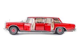 MERCEDES W100 600 PULLMAN “RED BARON” 1960-1970 RED LIMITED EDITION 800 PCS. — фото 4