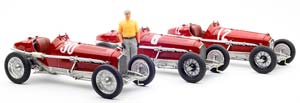 ALFA ROMEO TIPO B (P3) SET WITH 3 MODELCARS 1932