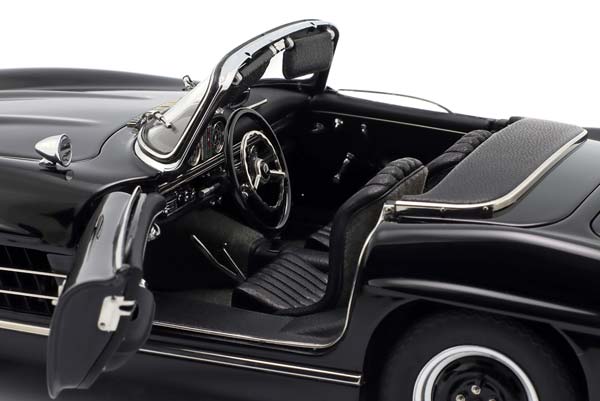 MERCEDES-BENZ 300 SL ROADSTER (W198 II) YEAR 1957-1963 BLACK / МЕРСЕДЕС-БЕНЦ 300 SL РОДСТЕР W198 2 ЧЕРНЫЙ — фото 5