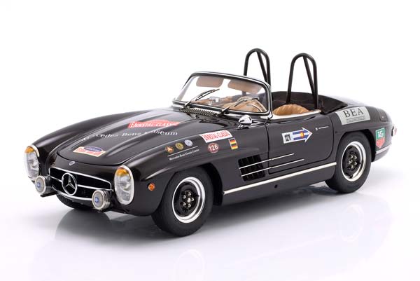 MERCEDES-BENZ 300 SL ROADSTER (W198 II) 1957-1963 RALLY VERSION BROWN / МЕРСЕДЕС-БЕНЦ 300 SL РОДСТЕР W198 2 РАЛЛИ КОРИЧНЕВЫЙ