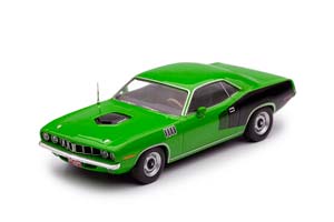PLYMOUTH HEMI CUDA 1971 ЗЕЛЕНЫЙ С ЧЕРНЫМ