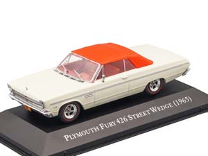 PLYMOUTH FURY 426 STREET WEDGE 1965 БЕЛЫЙ С КРАСНЫМ