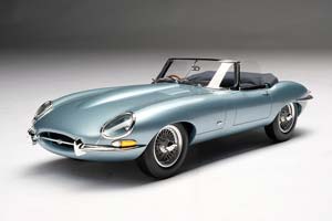 JAGUAR E-TYPE ROADSTER LIGHT, BLUE