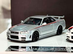 NISSAN SKYLINE GT-R R34 NISMO CUSTOMIZED 3 CAR SET SILVER/WHITE/BLUE / НИССАН СКАЙЛАЙН GT-R R34 NISMO КАСТОМНАЯ ВЕРСИЯ НАБОР ИЗ 3 МОДЕЛЕЙ СЕРЕБРИСТЫЙ/БЕЛЫЙ/СИНИЙ — фото 10