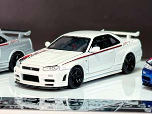 NISSAN SKYLINE GT-R R34 NISMO CUSTOMIZED 3 CAR SET SILVER/WHITE/BLUE / НИССАН СКАЙЛАЙН GT-R R34 NISMO КАСТОМНАЯ ВЕРСИЯ НАБОР ИЗ 3 МОДЕЛЕЙ СЕРЕБРИСТЫЙ/БЕЛЫЙ/СИНИЙ — фото 11