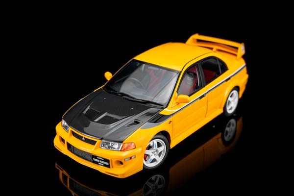 MITSUBISHI LACER EVOLUTION VI GSR T.M.E YELLOW/CF BONNET / МИЦУБИСИ LACER ЭВОЛЮШН VI GSR T.M.E ЖЕЛТЫЙ/CF BONNET — фото 5