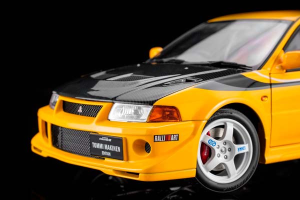 MITSUBISHI LACER EVOLUTION VI GSR T.M.E YELLOW/CF BONNET / МИЦУБИСИ LACER ЭВОЛЮШН VI GSR T.M.E ЖЕЛТЫЙ/CF BONNET — фото 6