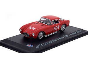 MASERATI A6GCS BERLINETTA #324 GRAVINA/PRIZZI GIRO DI SICILIA 1954