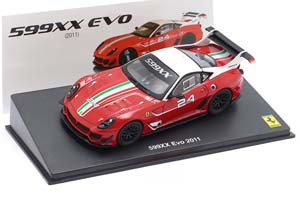 FERRARI 599XX EVO #24 YEAR 2011 RED / WHITE / ФЕРРАРИ 599XX ЭВО КРАСНЫЙ БЕЛЫЙ — фото 3