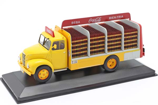 EBRO B-45 TRUCK COCA-COLA CONSTRUCTION YEAR 1962 YELLOW / RED / ЕБРО B-45 ГРУЗОВИК КОКА-КОЛА ЖЕЛТЫЙ КРАСНЫЙ — фото 3
