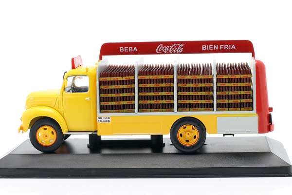 EBRO B-45 TRUCK COCA-COLA CONSTRUCTION YEAR 1962 YELLOW / RED / ЕБРО B-45 ГРУЗОВИК КОКА-КОЛА ЖЕЛТЫЙ КРАСНЫЙ — фото 4
