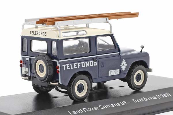 LAND ROVER SANTANA 88 TELEFONICA YEAR 1989 BLUE / WHITE / ЛЕНД РОВЕР САНТАНА 88 ТЕЛЕФОНИКА СИНИЙ БЕЛЫЙ — фото 2