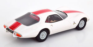 ALFA ROMEO GIULIA TZ2 COUPE PININFARINA 1965 WHITE RED — фото 2