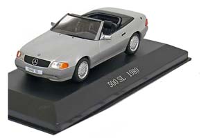 MERCEDES 500 SL ROADSTER 1989 SILVER