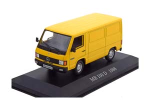 MERCEDES 100 D DELIVERY TRUCKS 1988 YELLOW