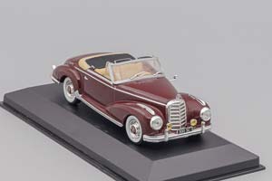 MERCEDES-BENZ 300 S ROADSTER 1952, MERCEDES-BENZ OFFIZIELLE MODELL-SAMMLUNG 9, DARK RED — фото 3