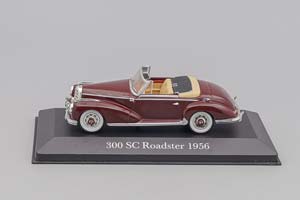 MERCEDES-BENZ 300 S ROADSTER 1952, MERCEDES-BENZ OFFIZIELLE MODELL-SAMMLUNG 9, DARK RED — фото 5