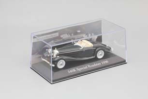 MERCEDES-BENZ 540 K SPECIAL ROADSTER (1936), MERCEDES-BENZ OFFIZIELLE MODELL-SAMMLUNG 20, ТЕМНО-ЗЕЛЕНЫЙ — фото 3