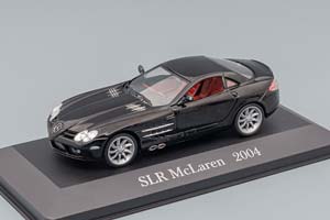 MERCEDES-BENZ SLR MCLAREN 2004, MERCEDES-BENZ OFFIZIELLE MODELL-SAMMLUNG 25, BLACK