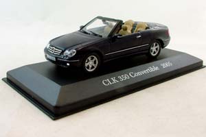 MERCEDES-BENZ CLK 350 CONVERTIBLE (2005), MERCEDES-BENZ OFFIZIELLE MODELL-SAMMLUNG 31, ТЕМНО-СИНИЙ — фото 5