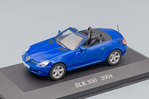 MERCEDES-BENZ SLK 350 2004, MERCEDES-BENZ OFFIZIELLE MODELL-SAMMLUNG 40, СИНИЙ