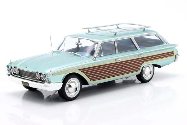 FORD LTD COUNTRY SQUIRE YEAR 1960 LIGHT BLUE METALLIC / WOOD EFFECT / ФОРД ЛТД КУНТРЙ СКВИРЕ СВЕТЛЫЙ СИНИЙ МЕТАЛЛИК ВУД ЕФФЕКТ СВЕТЛО