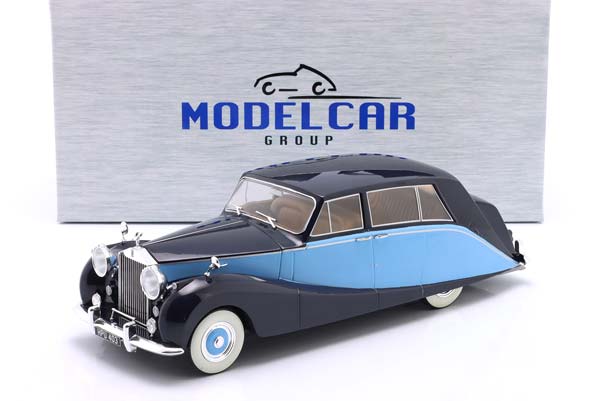 ROLLS-ROYCE SILVER WRAITH EMPRESS BY HOOPER 1956 BLACK / LIGHT BLUE / РОЛЛС-РОЙКЕ СЕРЕБРИСТЫЙ ВРАЙТ ЕМПРЕСС ХУПЕР ЧЕРНЫЙ СВЕТЛЫЙ СИНИЙ СВЕТЛО — фото 3