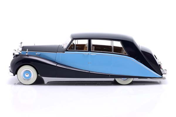 ROLLS-ROYCE SILVER WRAITH EMPRESS BY HOOPER 1956 BLACK / LIGHT BLUE / РОЛЛС-РОЙКЕ СЕРЕБРИСТЫЙ ВРАЙТ ЕМПРЕСС ХУПЕР ЧЕРНЫЙ СВЕТЛЫЙ СИНИЙ СВЕТЛО — фото 4